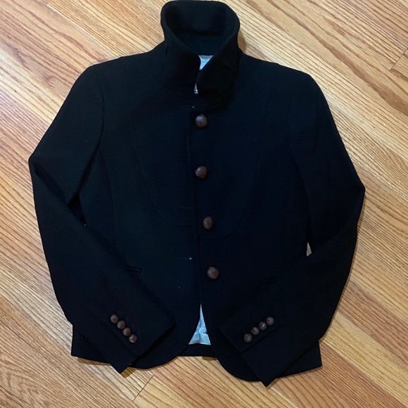 J. Crew Jackets & Blazers - J. Crew Bella Black Blazer with Button Detail